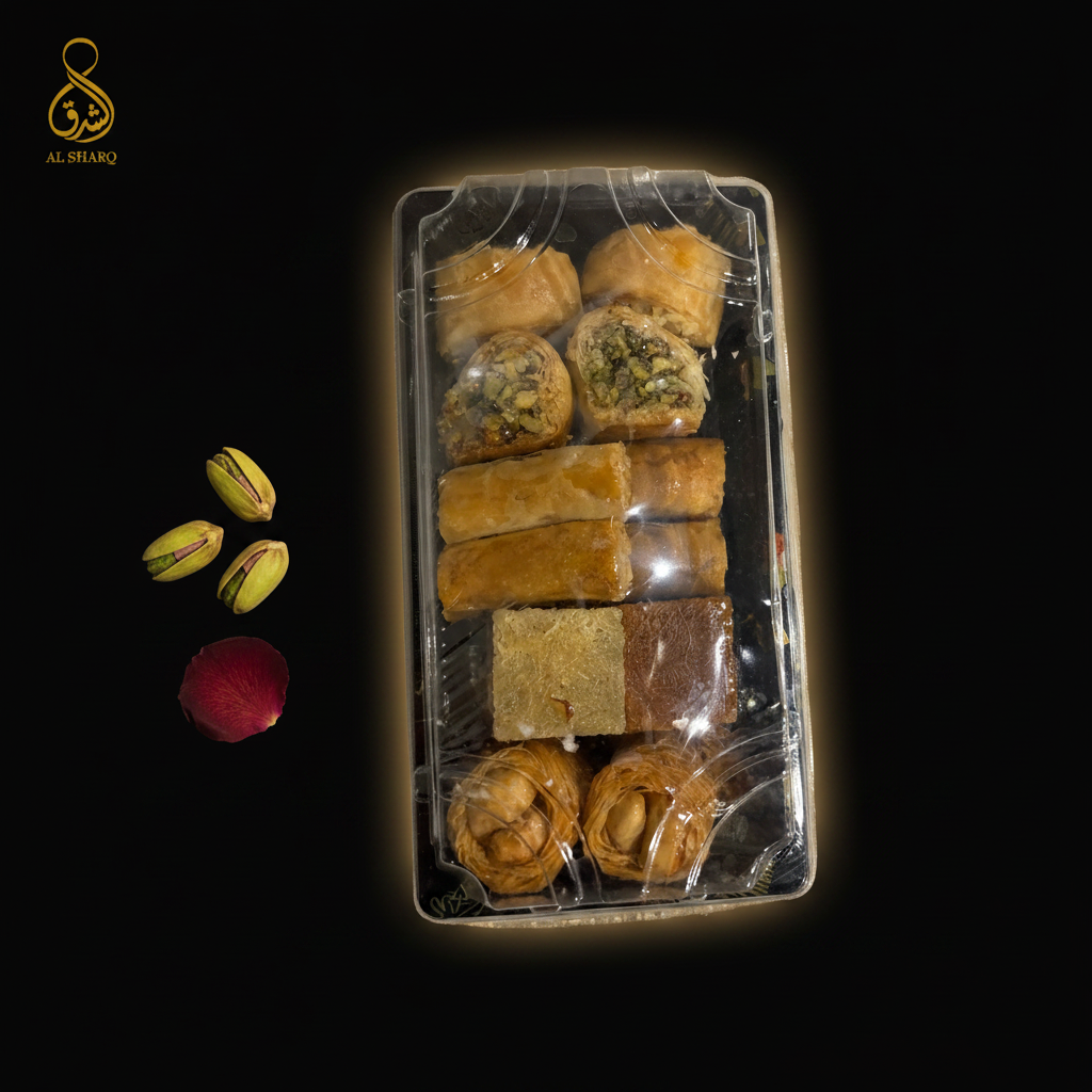 Sushi Baklava Mix Box – Flat Lay Minimal