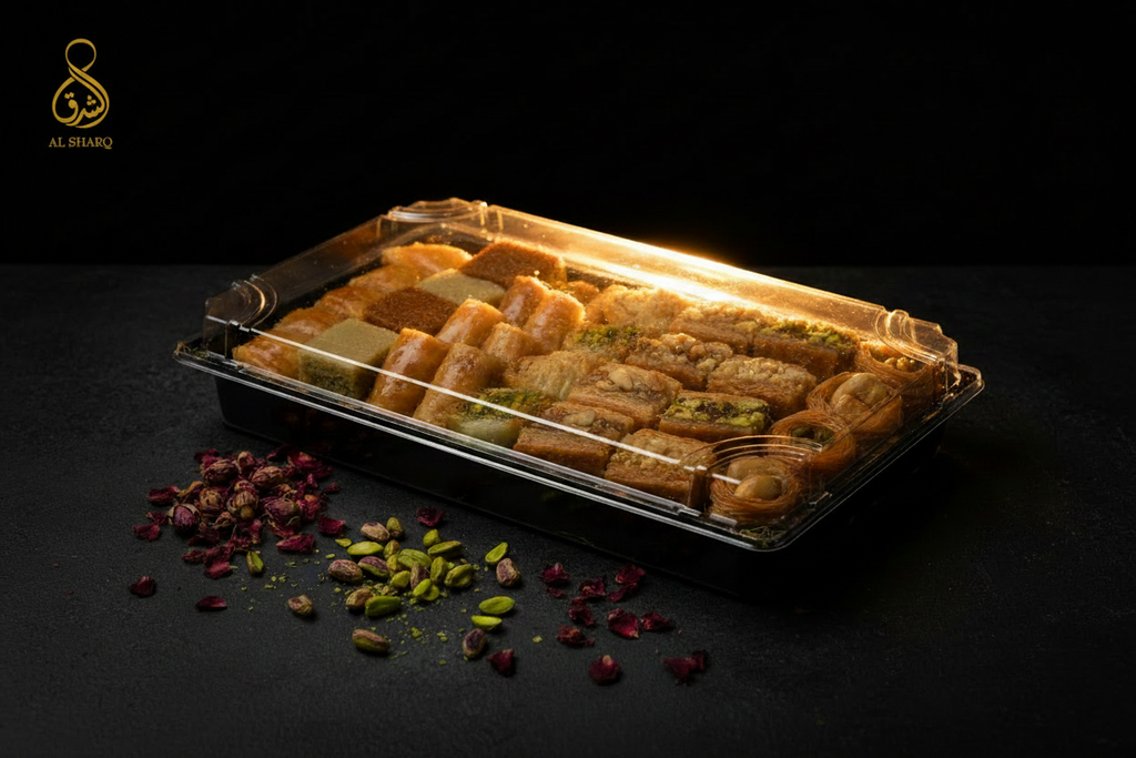 Sushi Box Baklava – Seitlich mit Logo